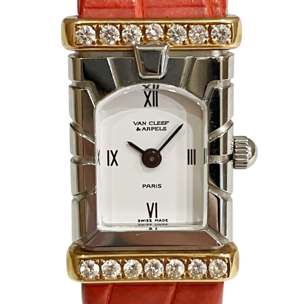 Van Cleef & Arpels Facade Watch, Total Weight 12.9g, Stainless Steel, Genuine...